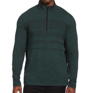 PGA Tour Men's Large Green Pullover 1/4 Zipper WR Sweatshirt - New with Tags